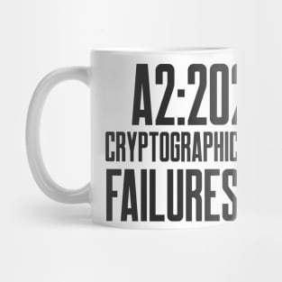 Secure Coding OWASP A2 2021 Cryptographic Failures Mug